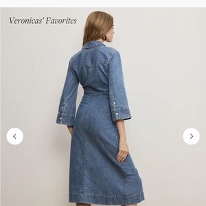 Veronica Beard Blue Long Sleeve Dress